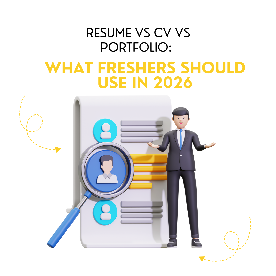 Resume vs CV vs Portfolio: What Freshers Should Use in 2026